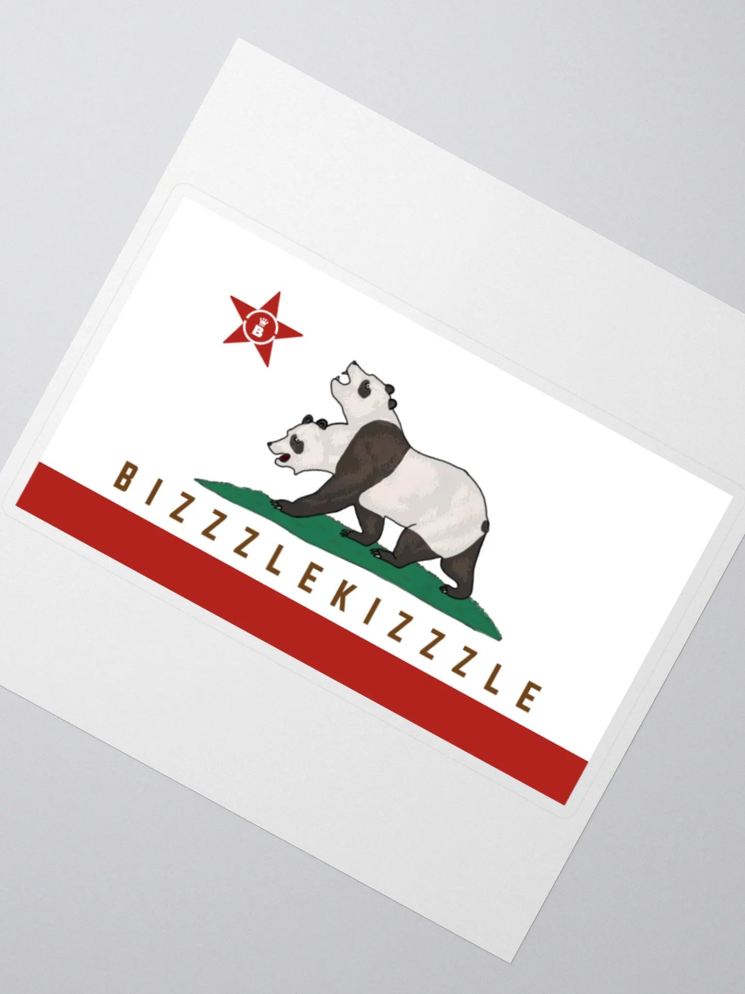 BizzzleKizzzle Flag Sticker product image (2)