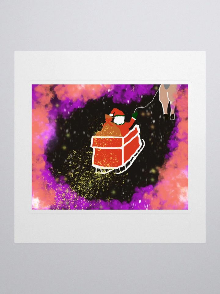 Santa's Cosmic Ride Stickers product image (1)