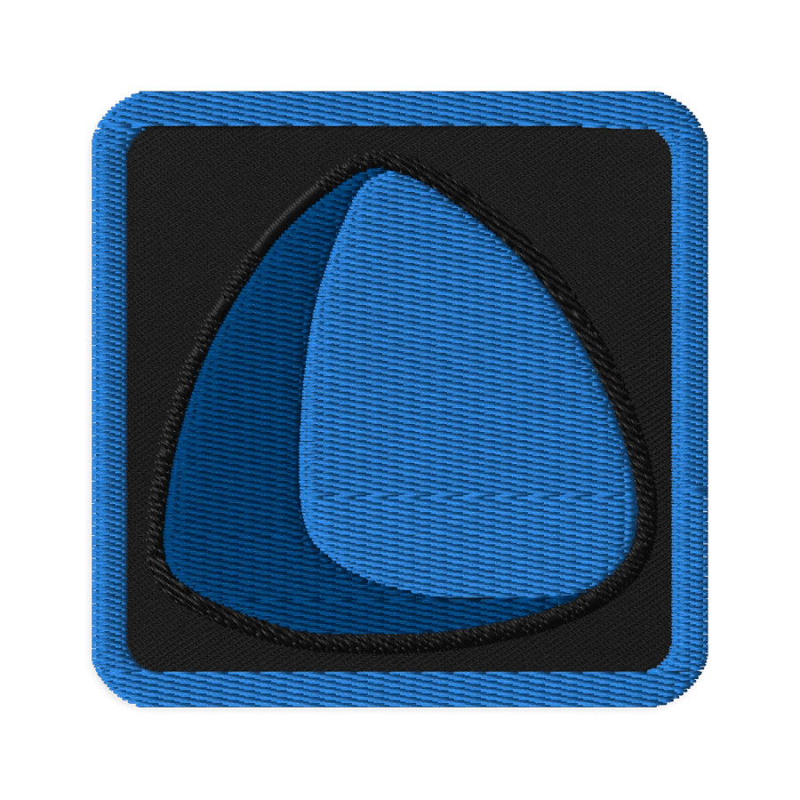 Blue Triball Embroidered Patch product image (1)