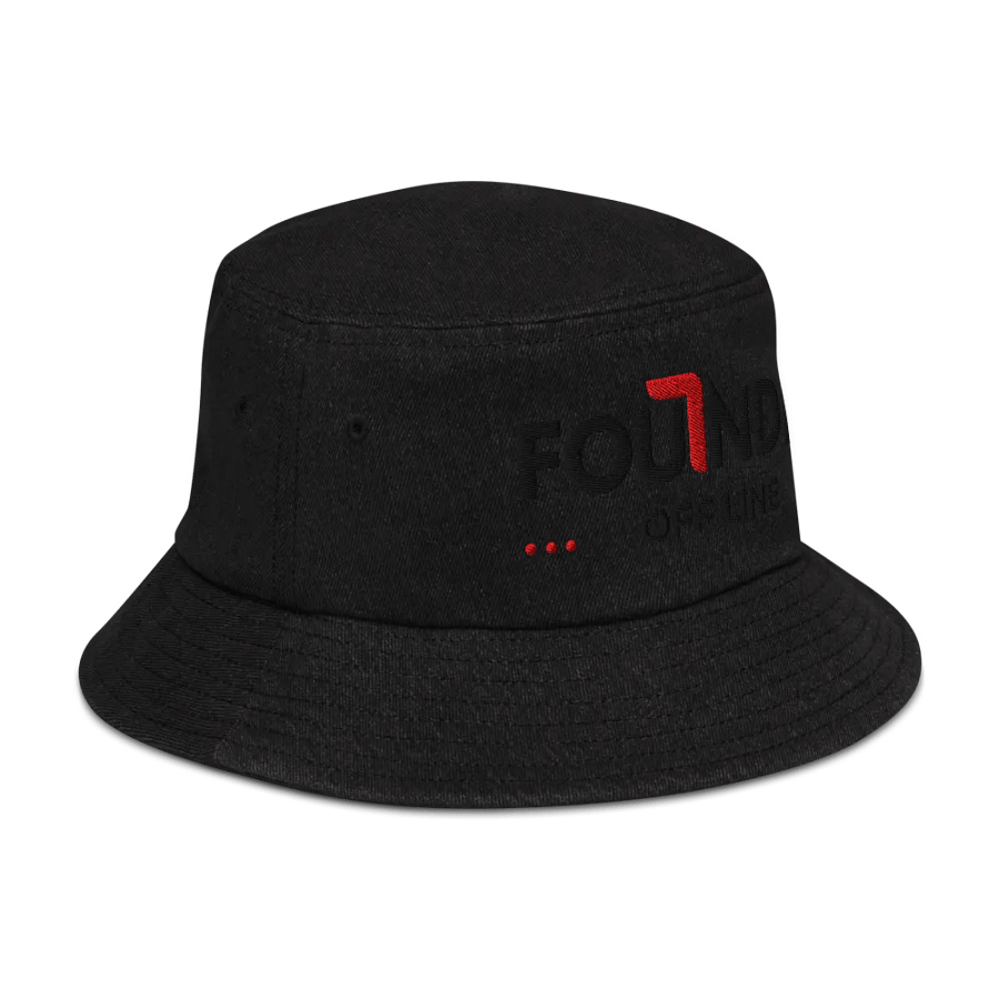 Retro Founder Off Line Logo Denim Bucket Hat product image (5)