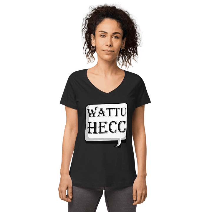 wattuhecc B&C Women's Fitted V-neck T-Shirt product image (1)