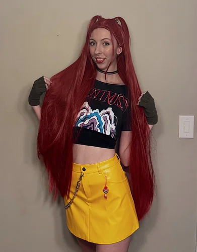 heels, nails, blade, mascara, fit check for my napalm eraaa

last night i debuted my new mira cosplay! it wouldn’t be hallowe...