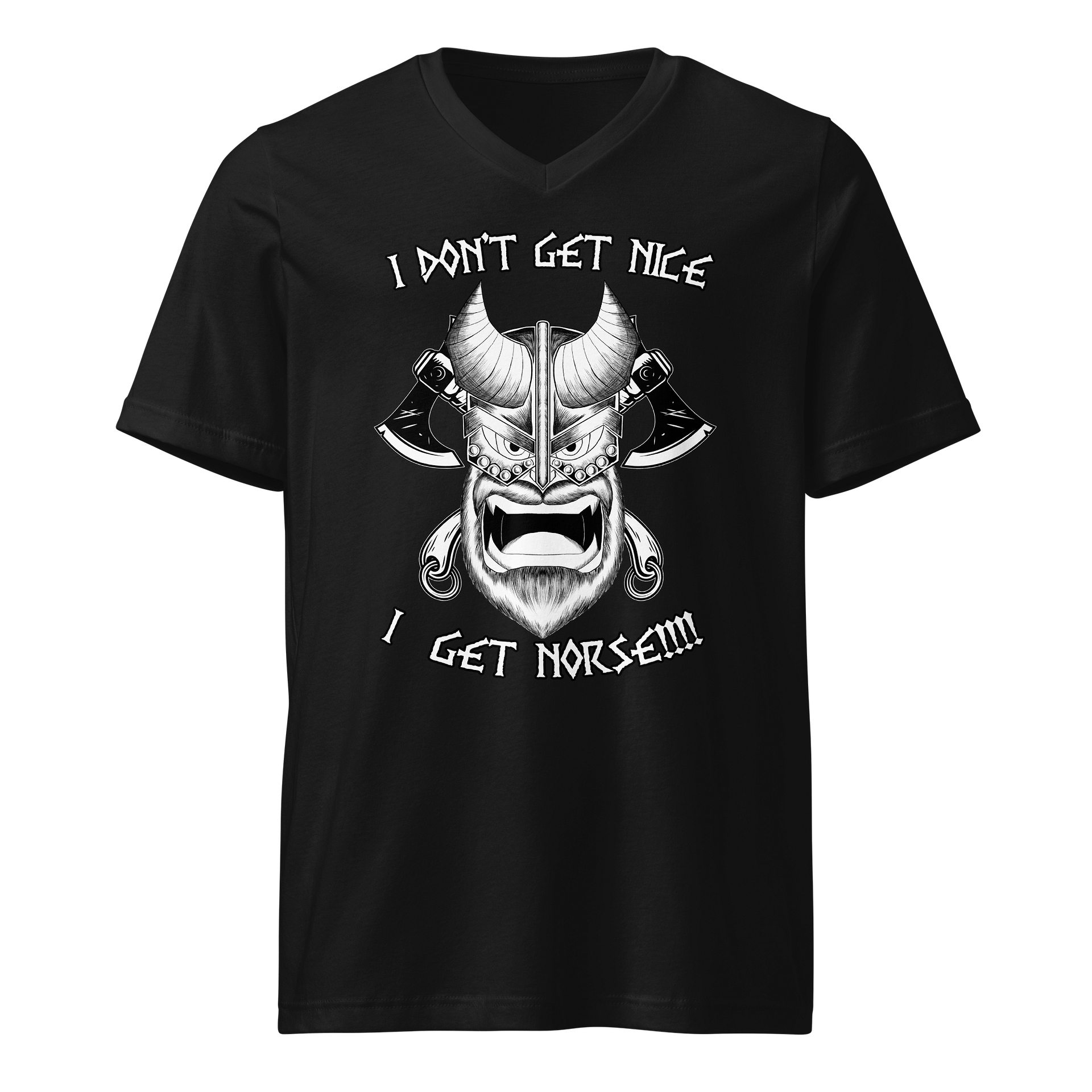 I don't get nice, I get Norse!!! (V neck) product image (1)