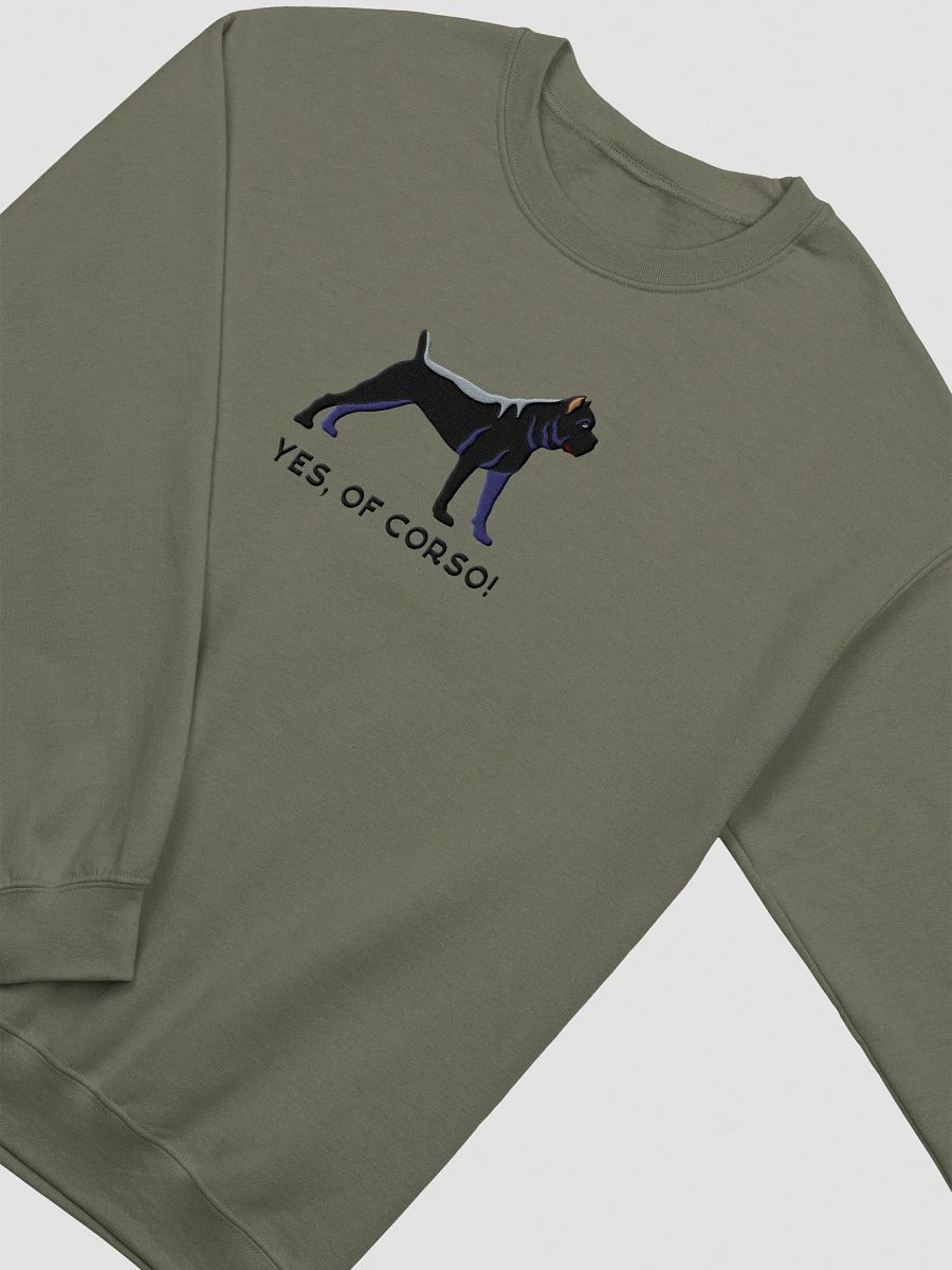 Yes, Of Corso! Sweatshirt (Embroidered) of a Cane Corso(Black) product image (9)