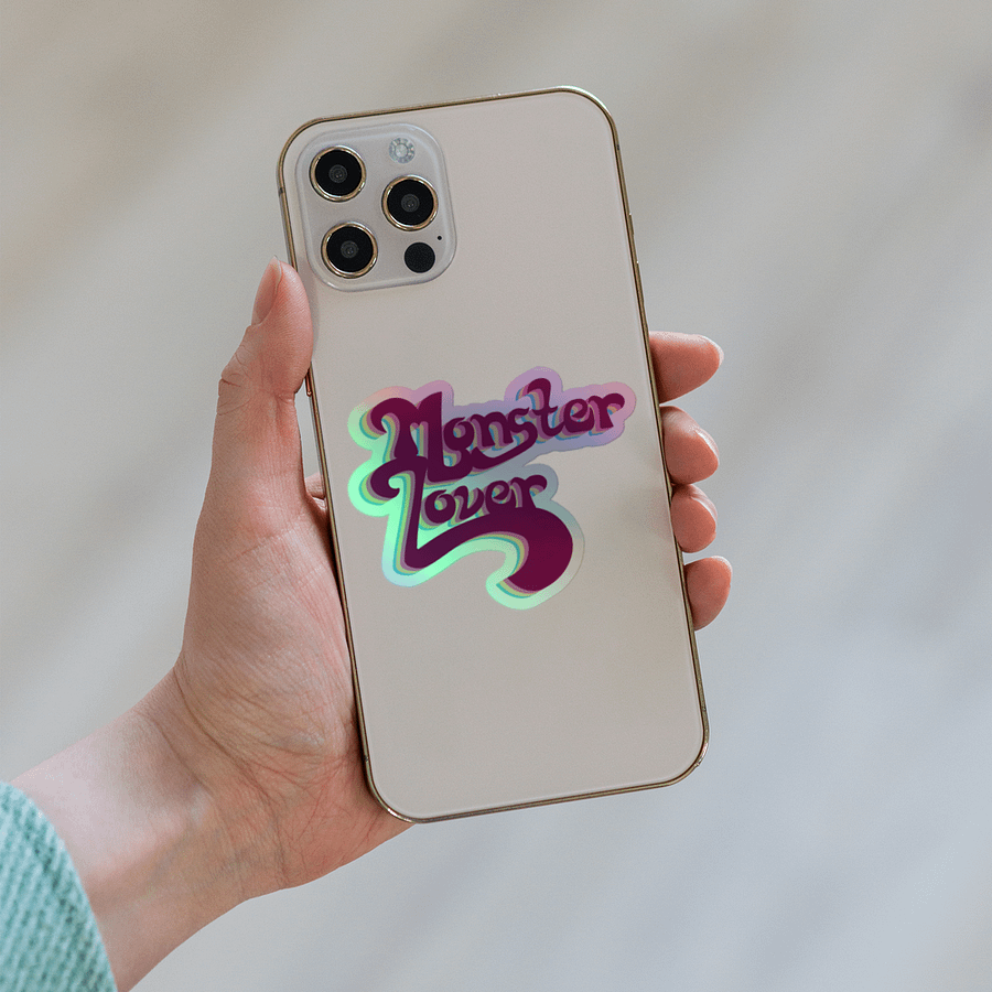 Monster Lover Holographic Sticker product image (8)