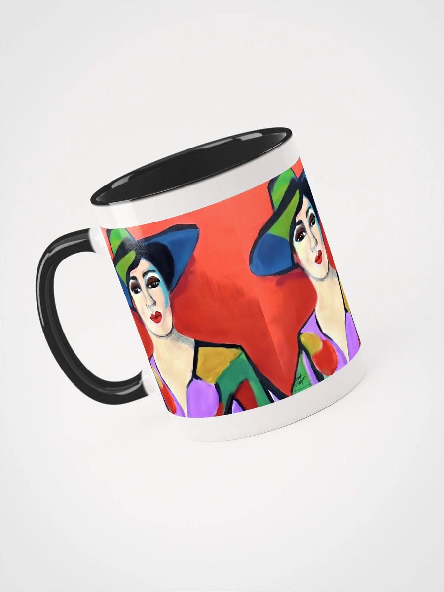 Donna with Hat Color Enamel Mug product image (3)