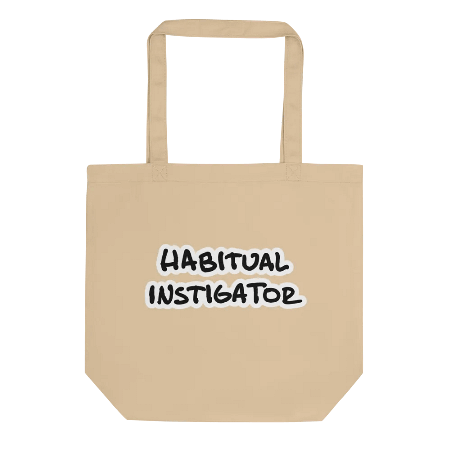 Habitual Instigator (bubble design) tote bag product image (1)