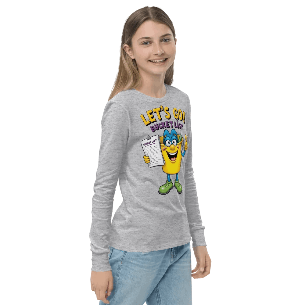 Bucket List Adventure Youth Long Sleeve Tee product image (23)
