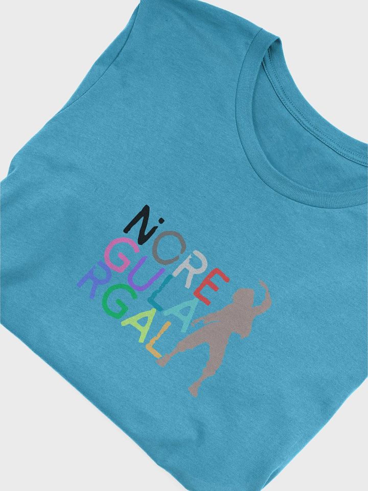 Rainbow colored NoRegGal logo T-Shirt product image (1)