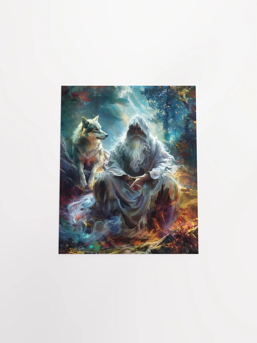 Sorcerer with his wolf - Poster product image (21)