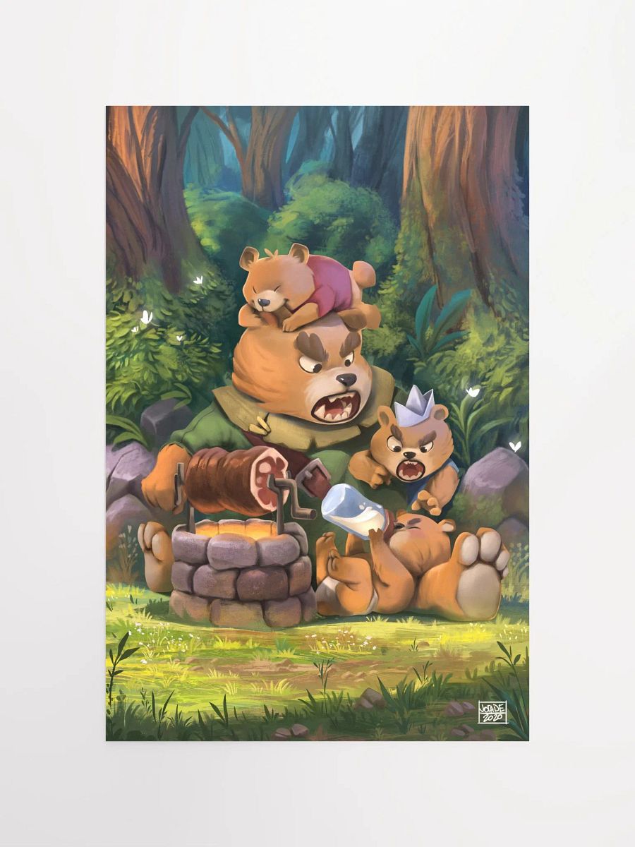 Papa Bear and the Little ones - Print product image (4)