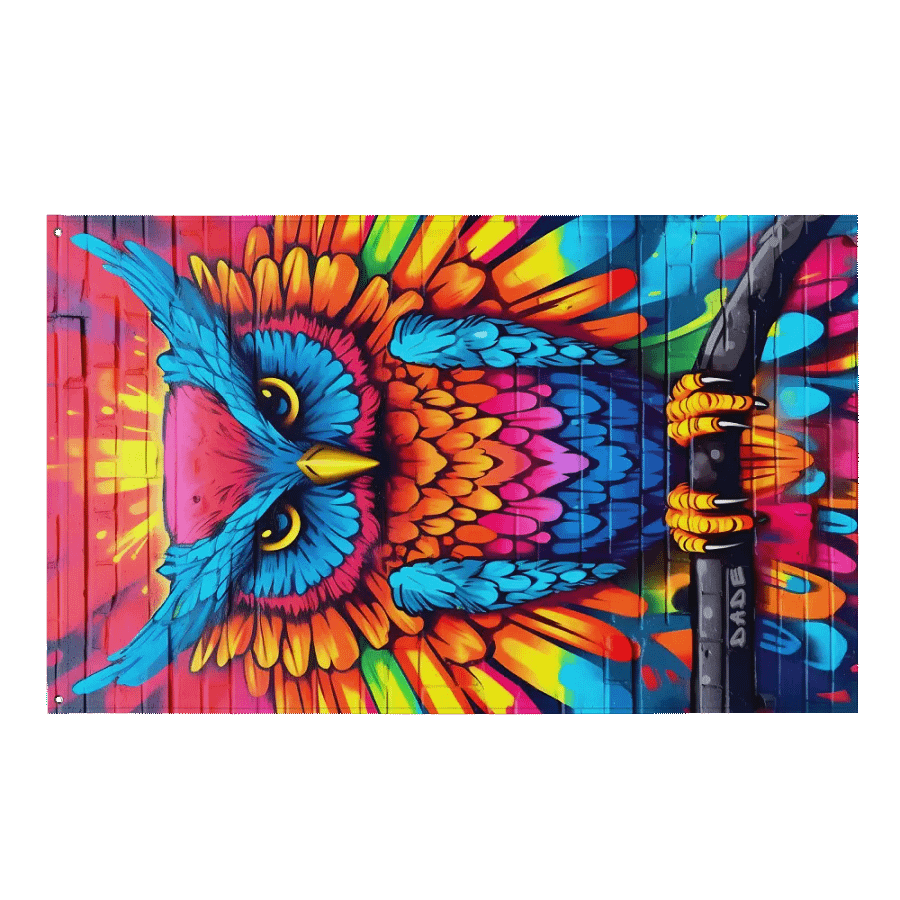 Rave Owl flag product image (1)
