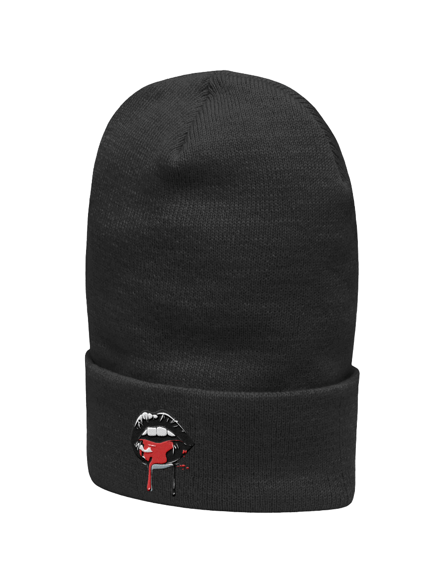Bleeding Lips Embroidered Beanie product image (15)