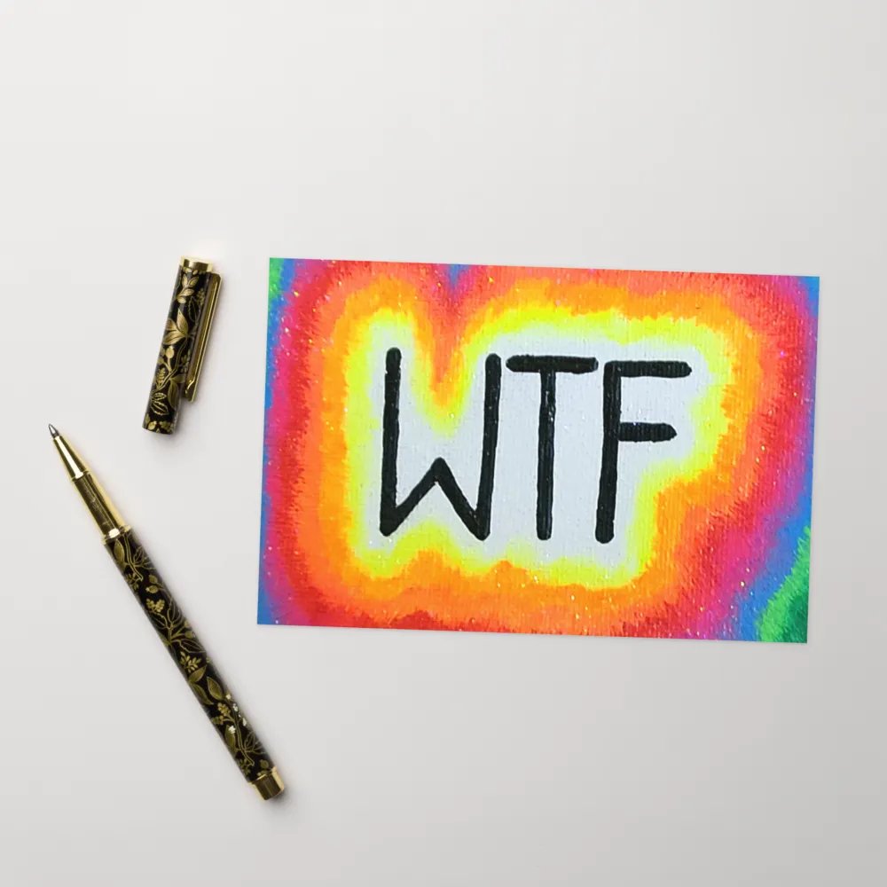 WTF Neon Greeting Card product image (8)