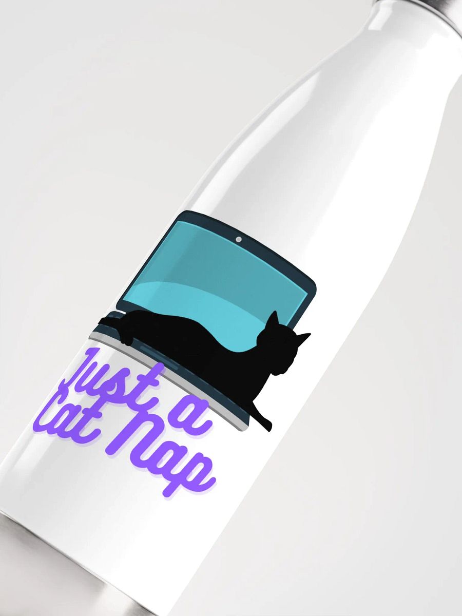 Just a cat nap. (Stainless Steel Water Bottle) product image (5)