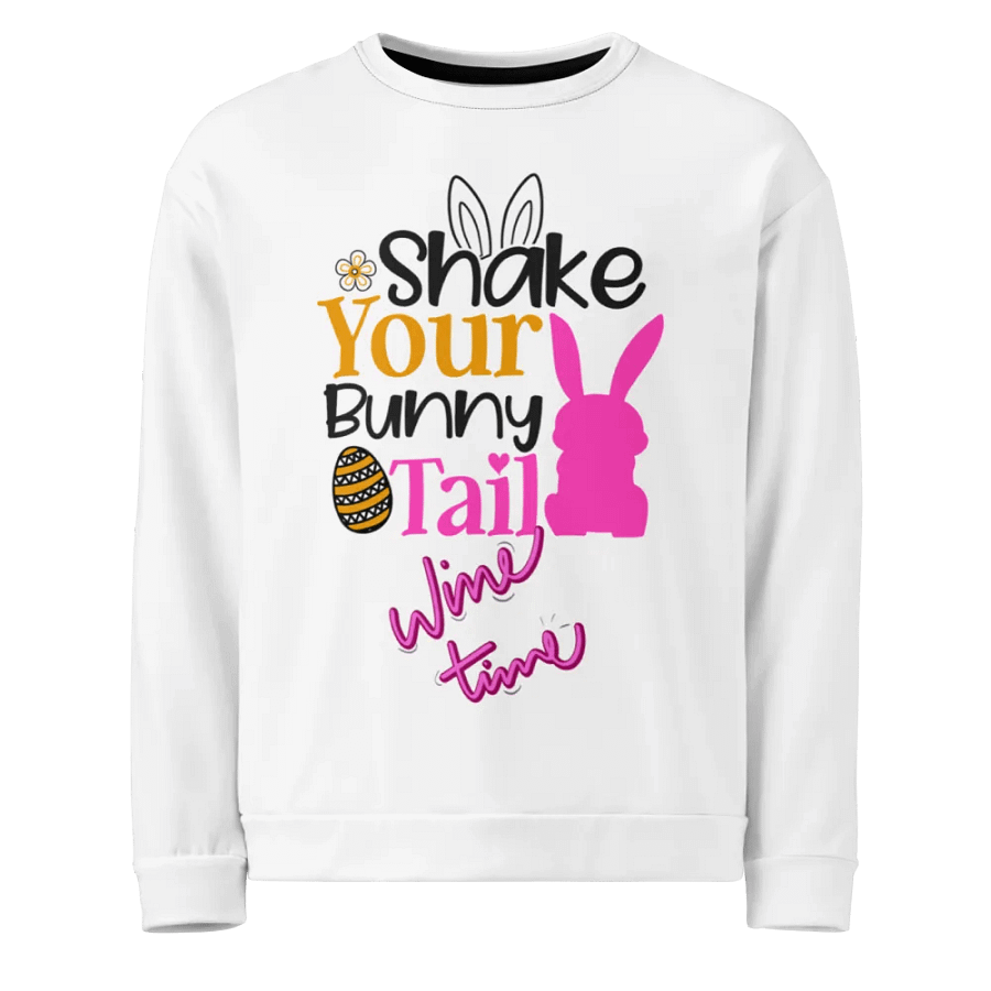 Bunny Tail Wine Time All-Over Sweatshirt product image (1)