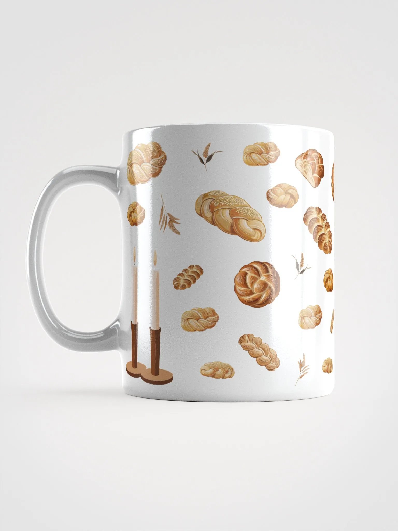 Pass the Challah White Mug product image (3)