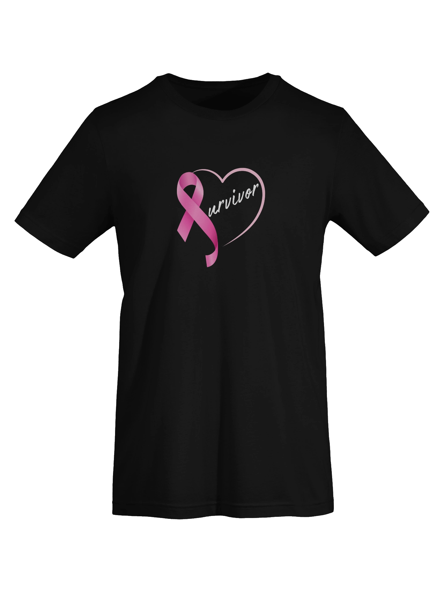 Pink Ribbon Breast Cancer Survivor T-Shirt product image (7)