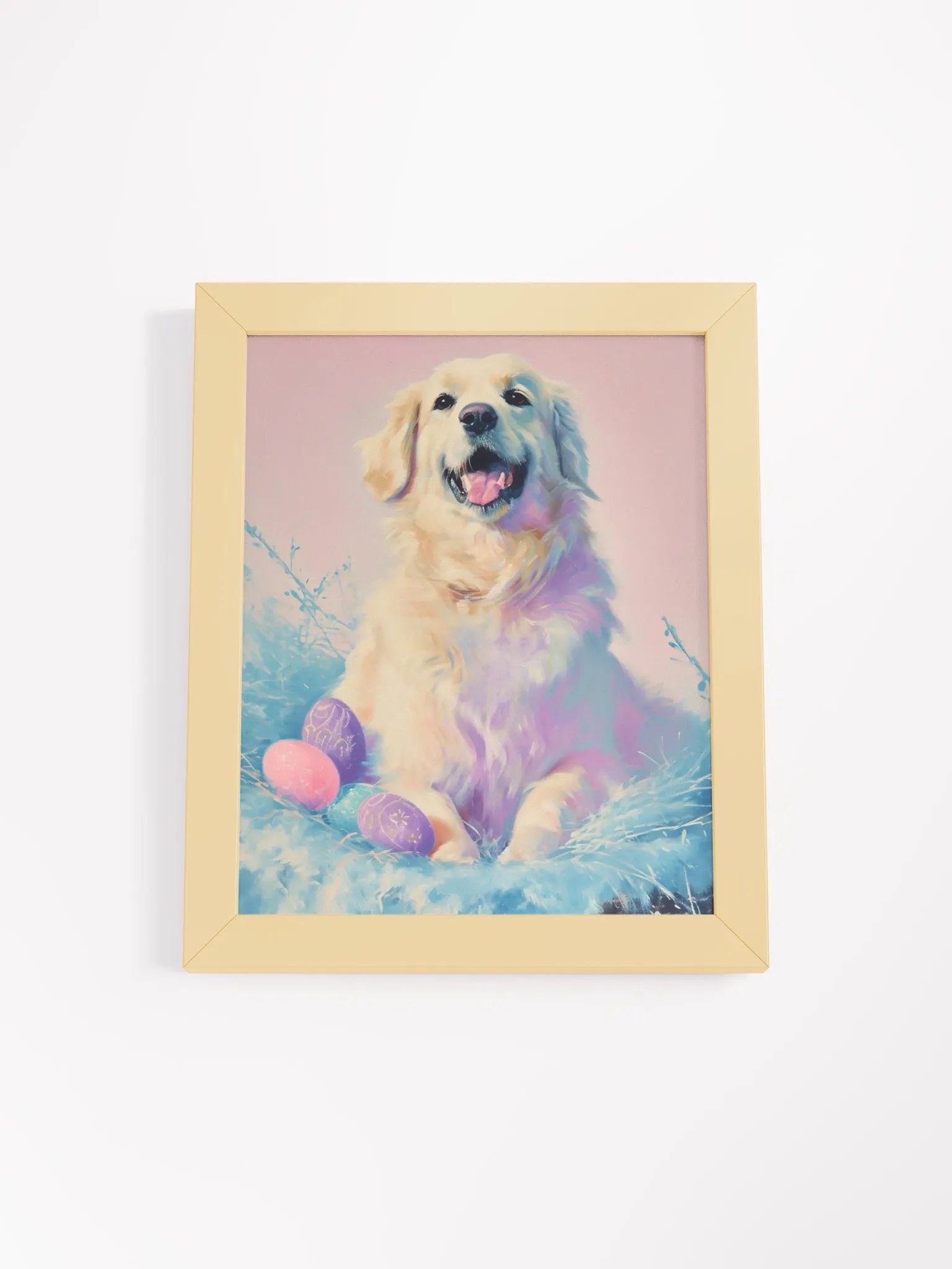 Golden Easter Retriever Framed Poster product image (2)