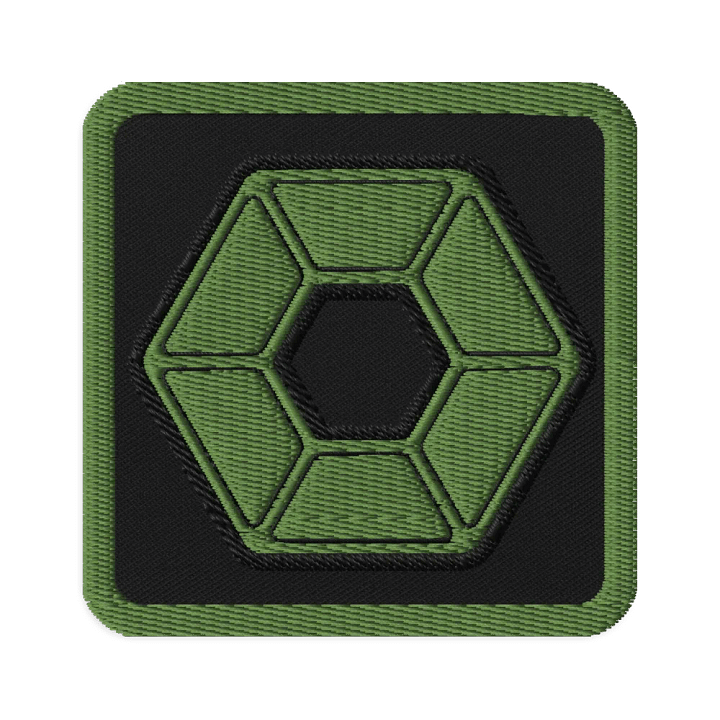 Green Pixel Embroidered Patch product image (1)