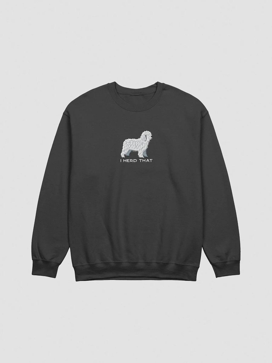 I Herd That Sweatshirt (Embroidered) of a Spanish Water Dog(White) product image (4)