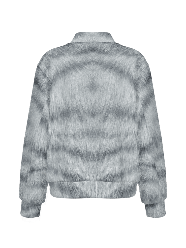 Silver Tabby Cat Premium Bomber Jacket (Unisex) product image (3)