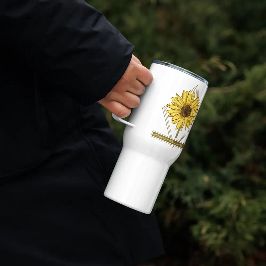 Helianthus Sunflower 25 Ounce Stainless Steel Travel Mug product image (12)