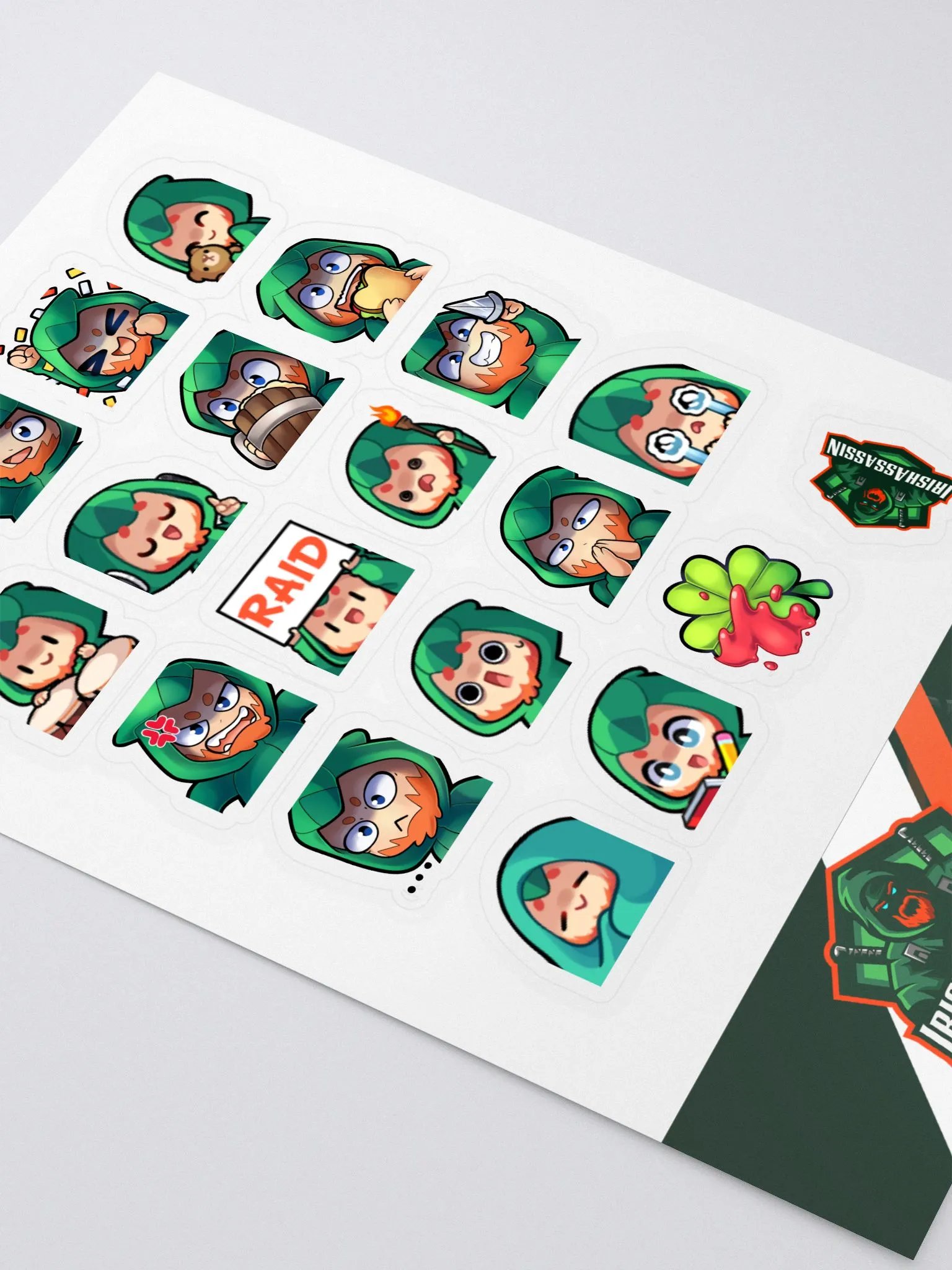 IrishAssassin Emote Sticker Sheet product image (2)