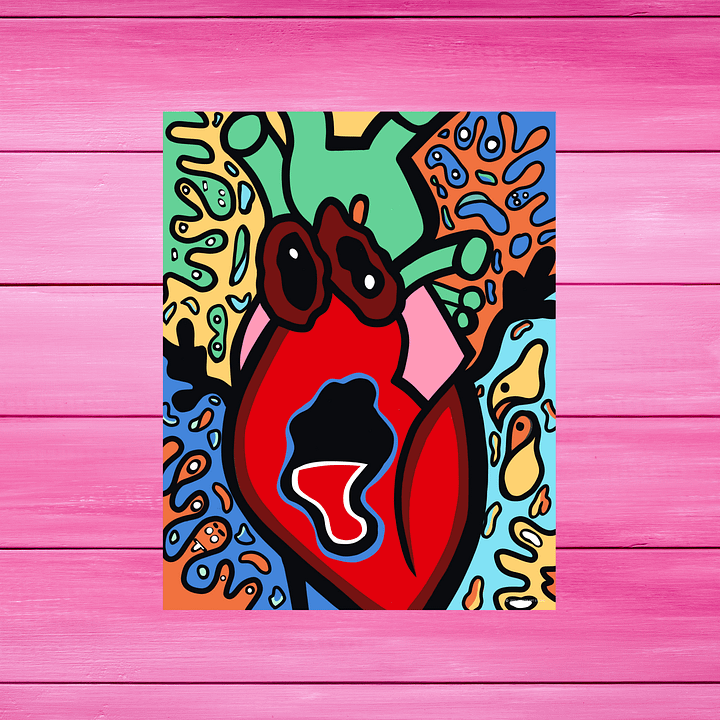 Screaming Heart | Art Print product image (1)