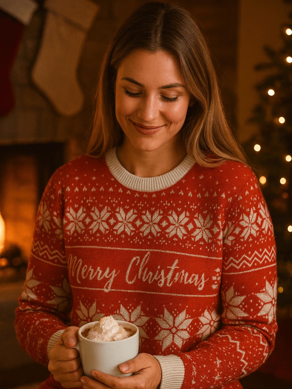 Festive Merry Christmas Knitted Sweater product image (1)