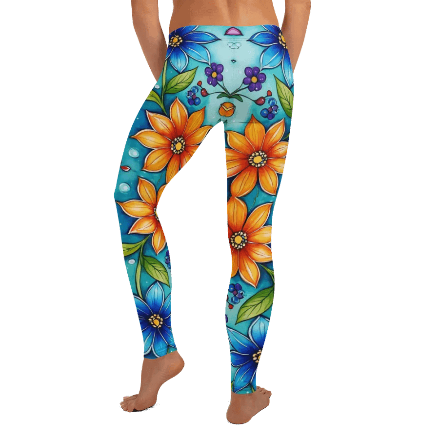 Leggings – Multicolor Floral Print for Vibrant & Stylish Comfort product image (8)