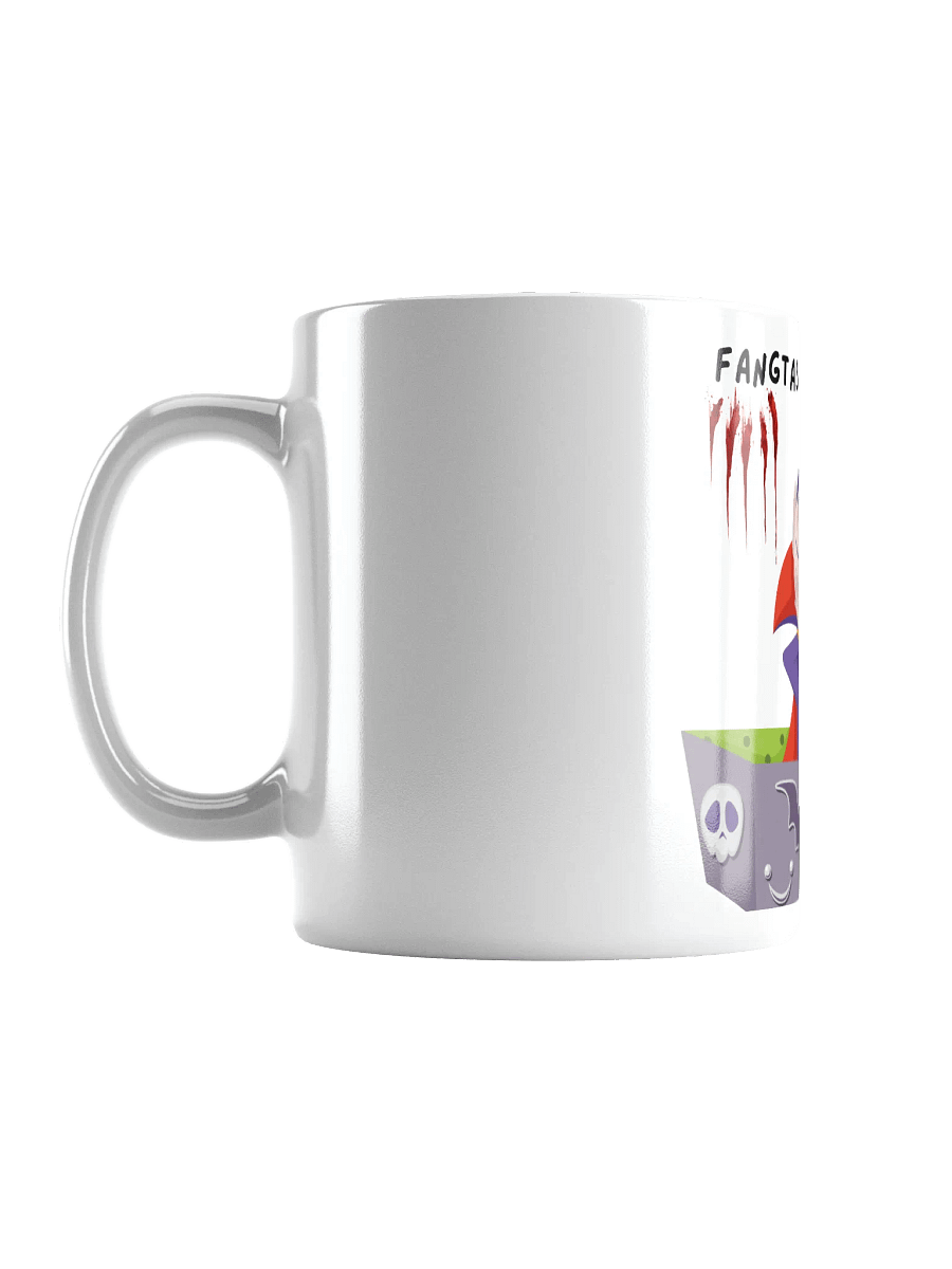 Yawning Vampire White Glossy Mug product image (6)