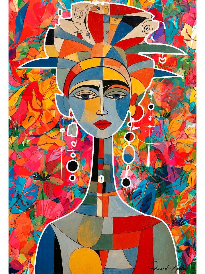 'Talia' by Edward Martin- Mixed Media Collage product image (1)