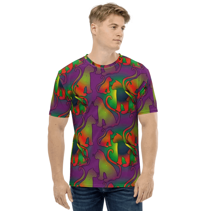 Abstract Cat Tshirt product image (1)