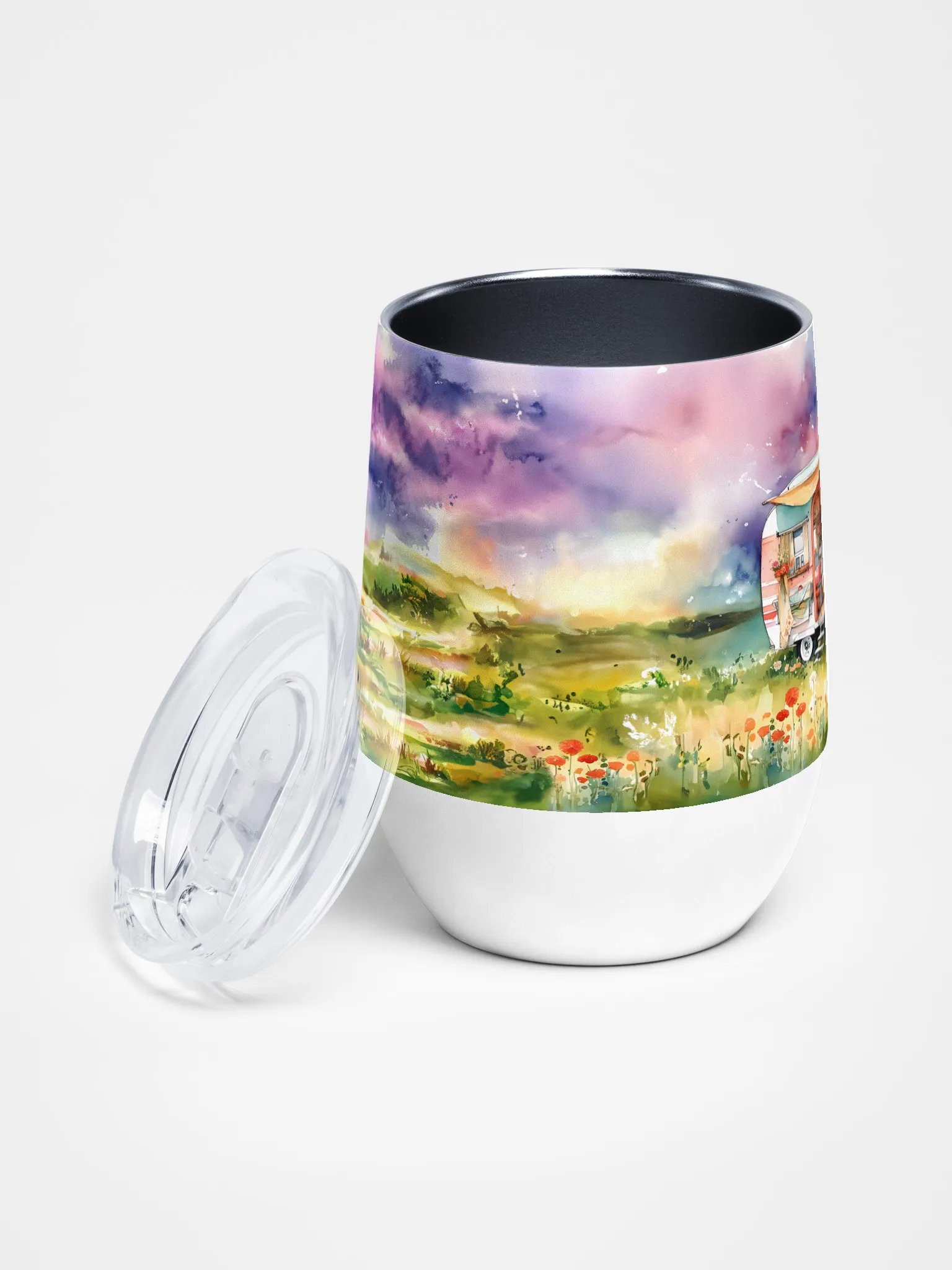 Meadow Sunset Wine Tumbler product image (2)