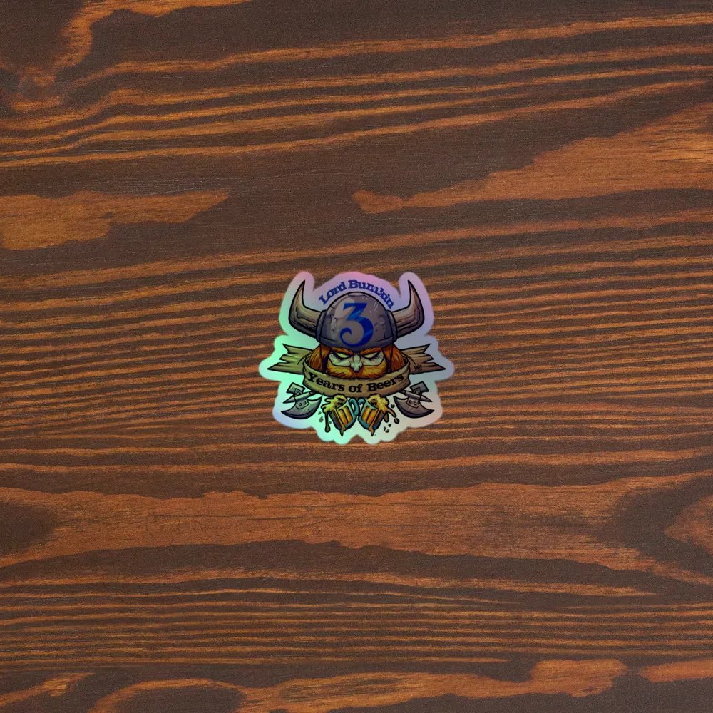 3 years affiliation holographic sticker product image (5)