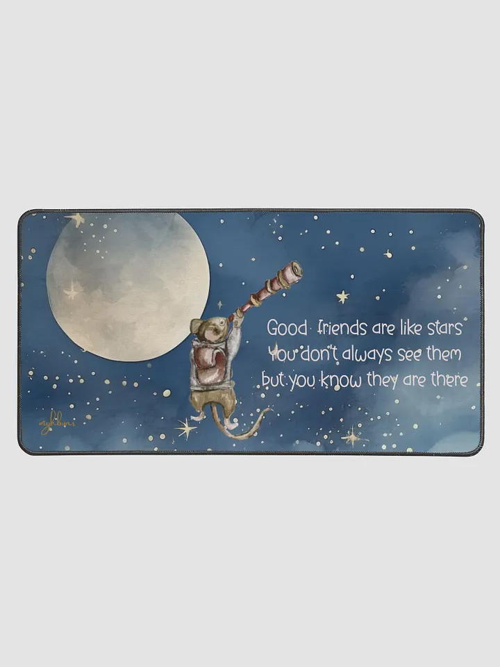 Good Friends Are Like Stars Desk Mat | Celestial Friendship Neoprene Mat product image (1)