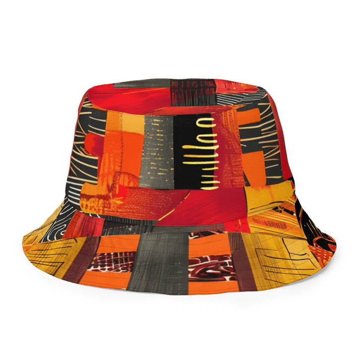 Tribal Fusion: African Tribal Seamless Patterns Reversible Bucket Hat product image (2)