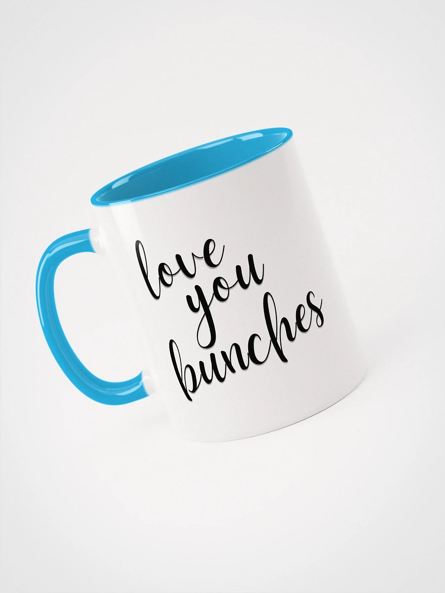 Love You Bunches in Black on Colorful Ceramic Mug product image (3)