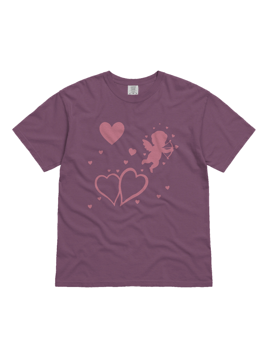 Cupid's Hearts Silhouette Garment Dyed T-Shirt product image (5)