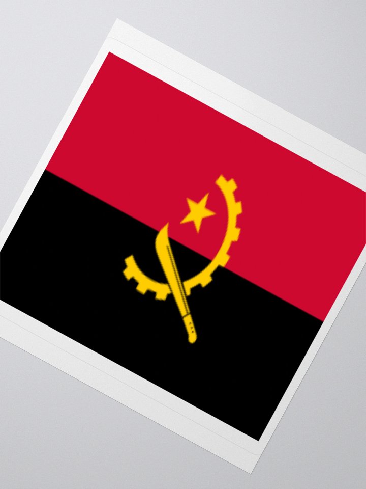 Exclusive Angola Flag Kiss-Cut Stickers - High-Quality Vinyl, Multiple Sizes product image (4)