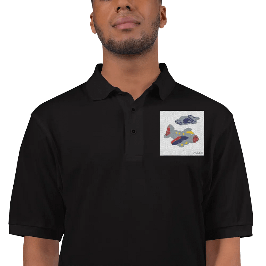 Kid Airplane (Port Authority Polo Shirt) product image (16)
