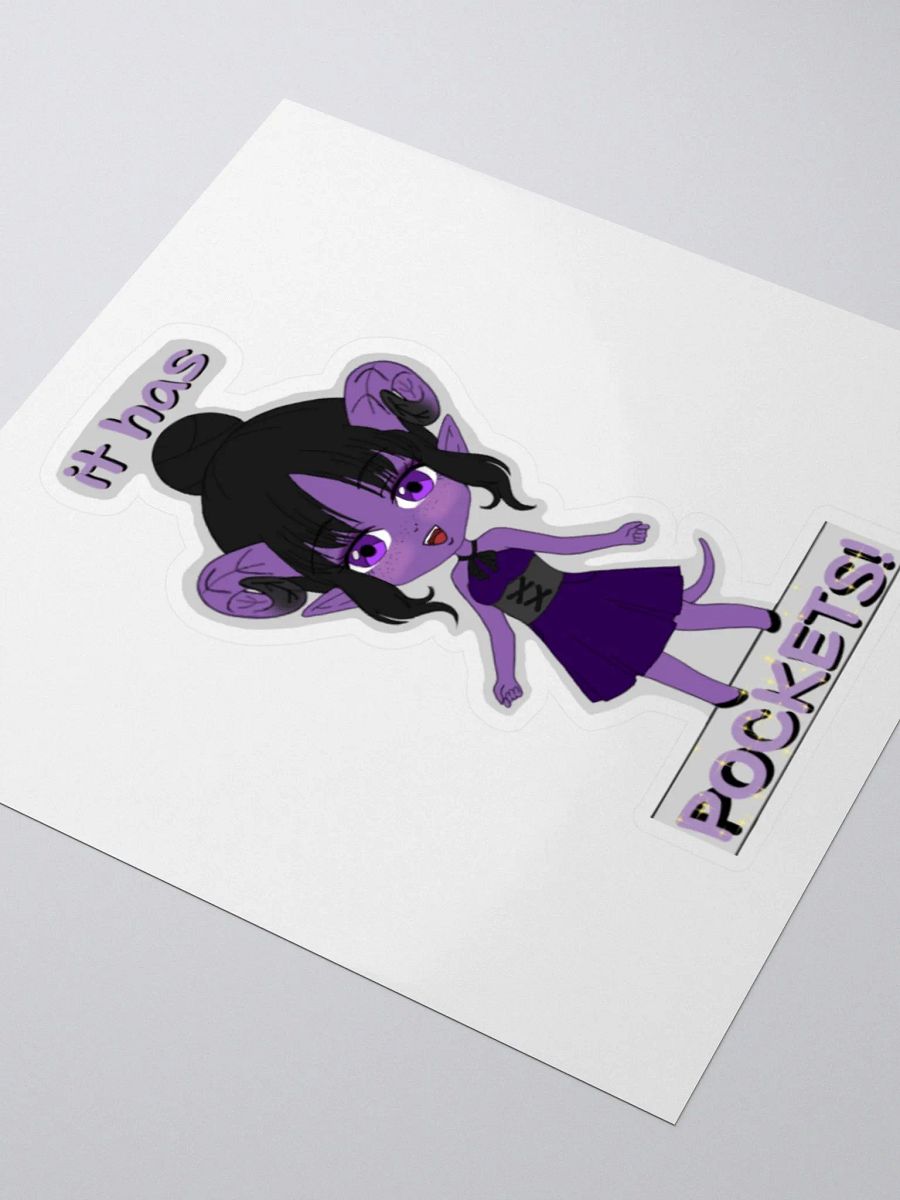 Cassi- It has pockets! Sticker product image (3)