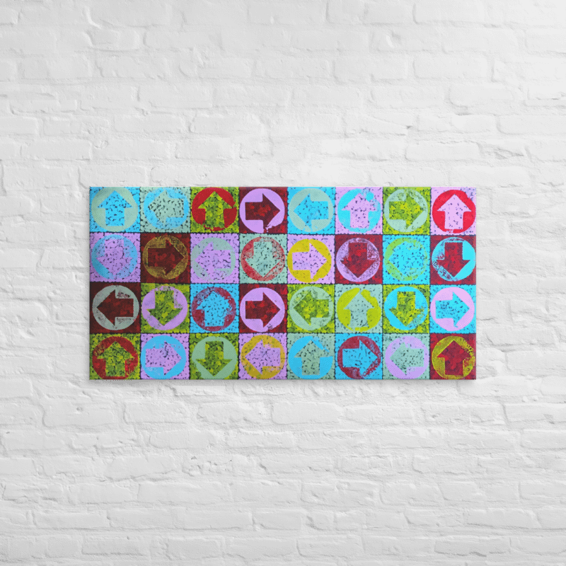 Mapping Heaven #2 (2001) on canvas (24" x 48") product image (2)