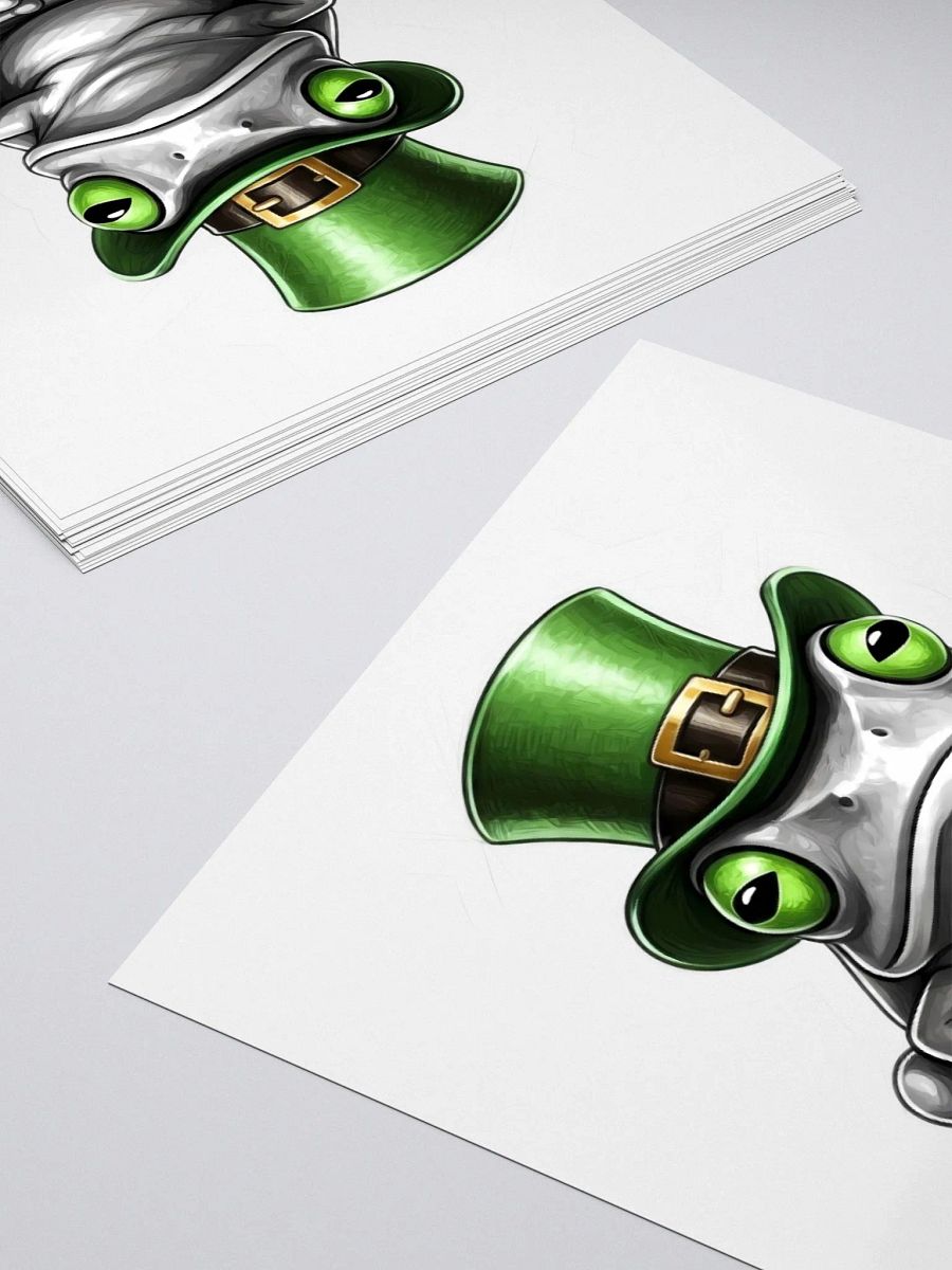 St. Patrick's Day Frog Sticker product image (10)