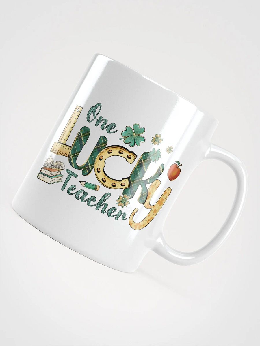 Lucky Teacher White Glossy Mug product image (11)