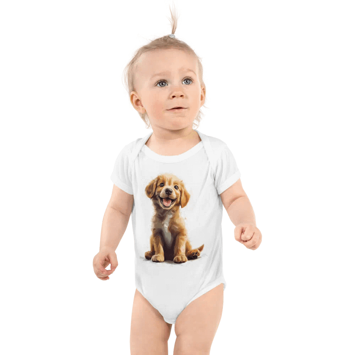 Playful Puppy Baby Bodysuit product image (1)