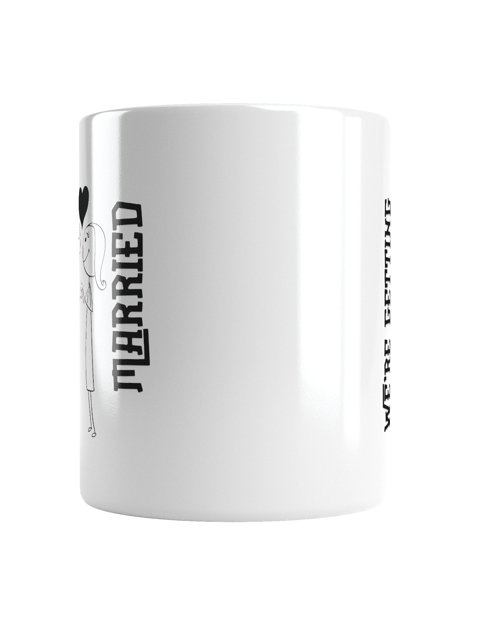 We’re Getting Married! – Cute Stick Figure Engagement Mug product image (17)