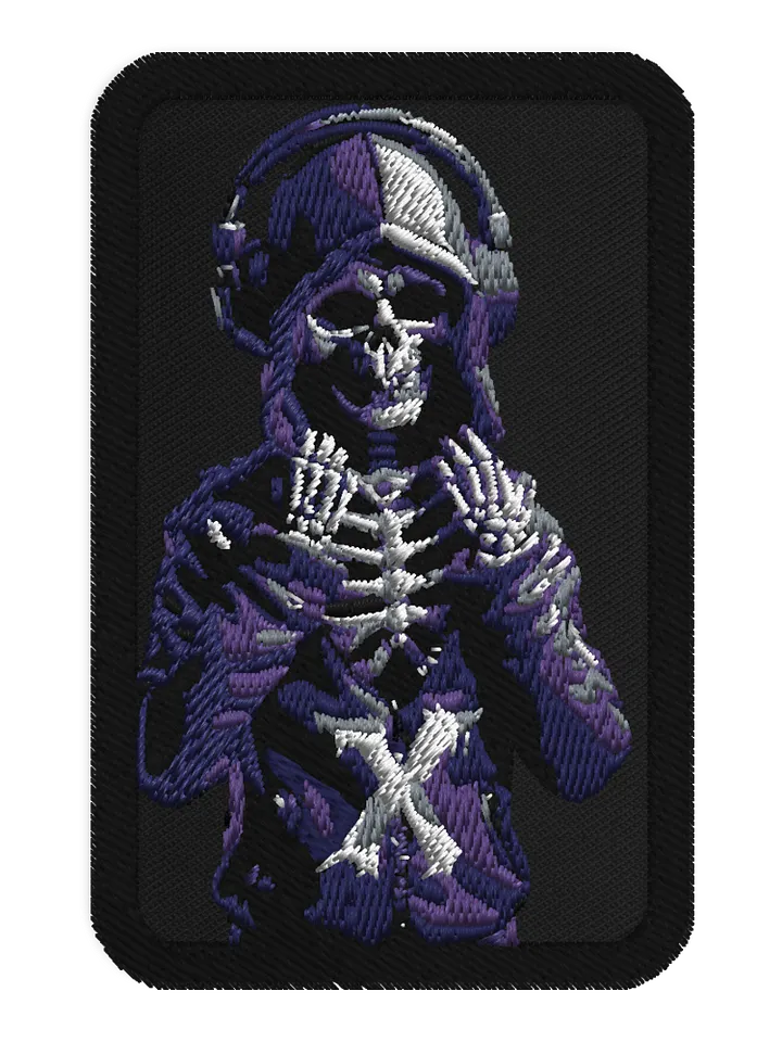 ''Hoodie X'' Embroidered Patch product image (1)