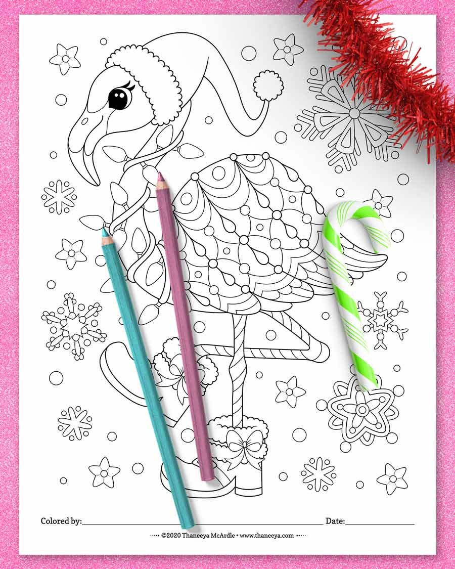 Christmas Animals Coloring Pages product image (9)